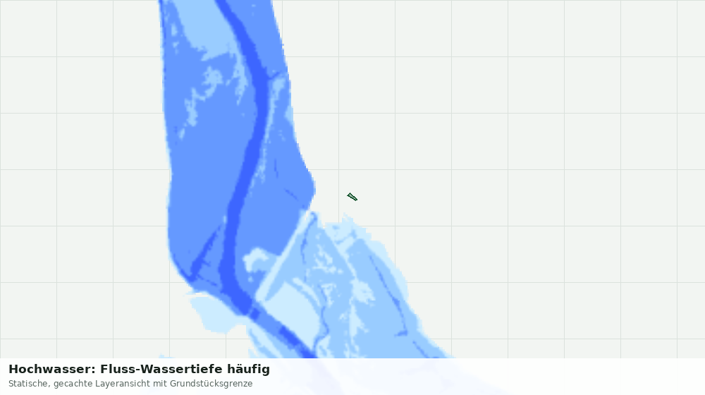 Statische Kartenansicht: Hochwasser: Fluss-Wassertiefe häufig