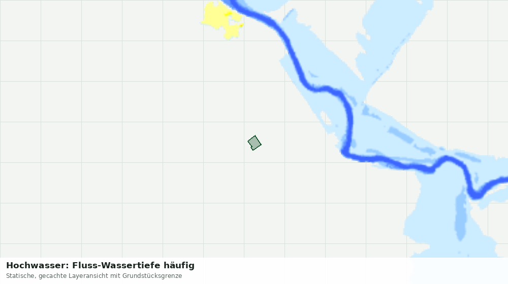 Statische Kartenansicht: Hochwasser: Fluss-Wassertiefe häufig