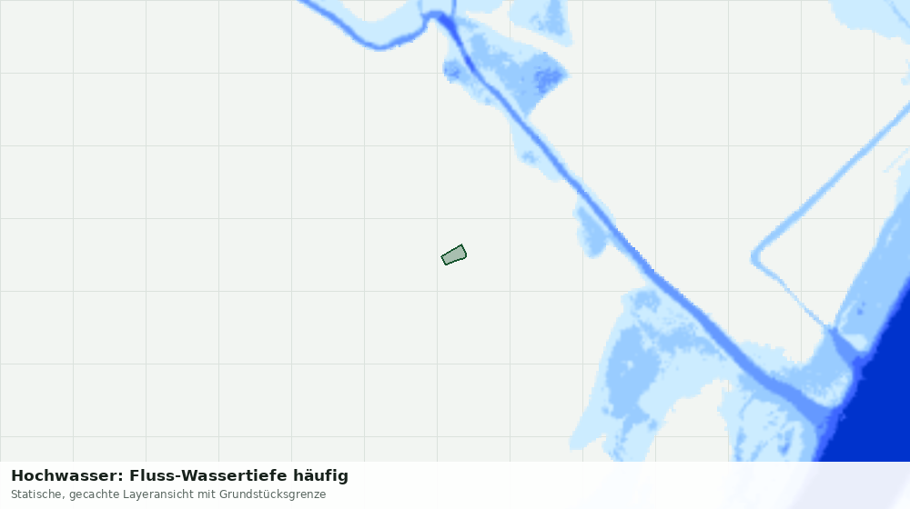 Statische Kartenansicht: Hochwasser: Fluss-Wassertiefe häufig