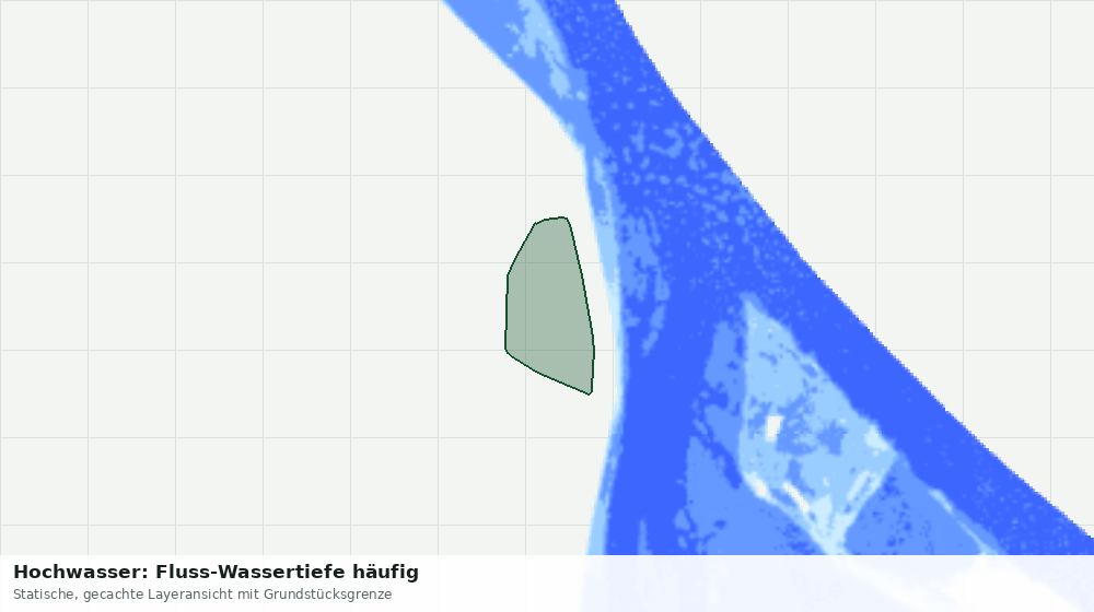 Statische Kartenansicht: Hochwasser: Fluss-Wassertiefe häufig