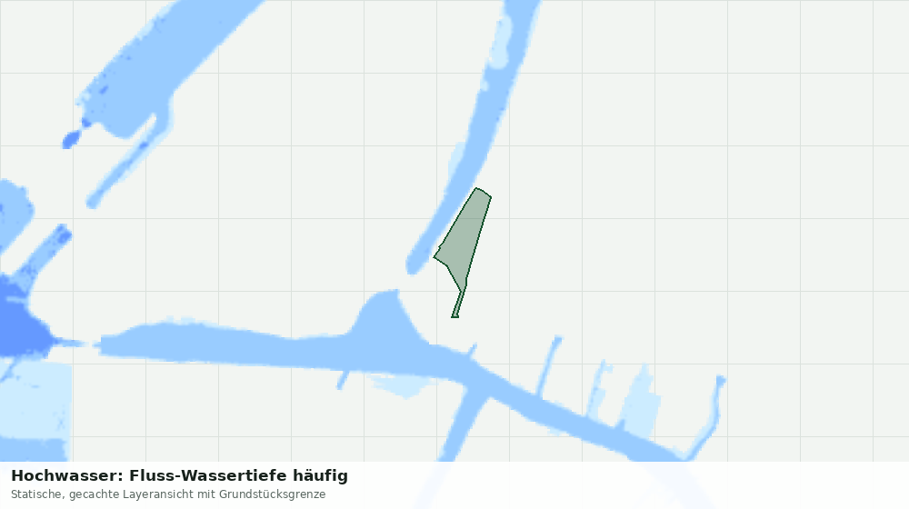 Statische Kartenansicht: Hochwasser: Fluss-Wassertiefe häufig