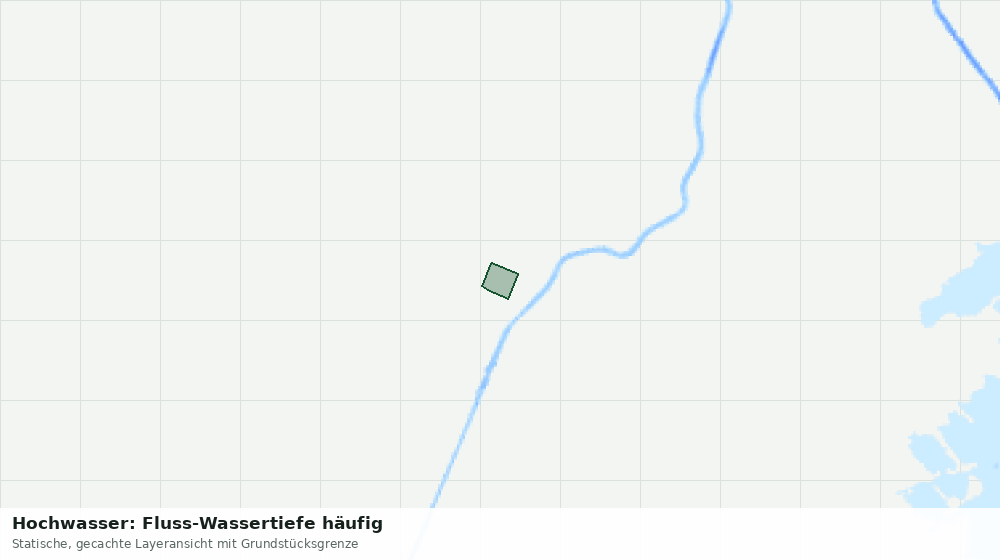 Statische Kartenansicht: Hochwasser: Fluss-Wassertiefe häufig
