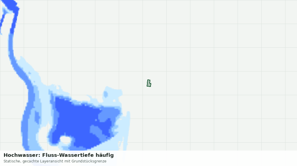 Statische Kartenansicht: Hochwasser: Fluss-Wassertiefe häufig