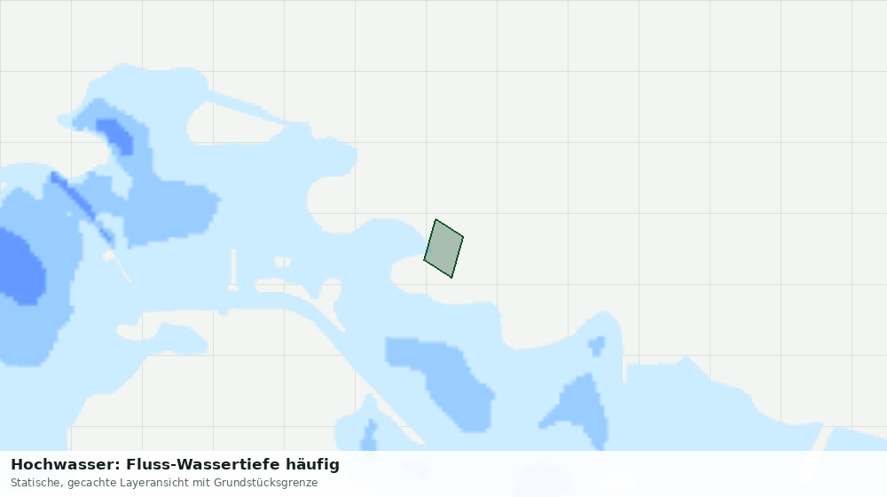 Statische Kartenansicht: Hochwasser: Fluss-Wassertiefe häufig
