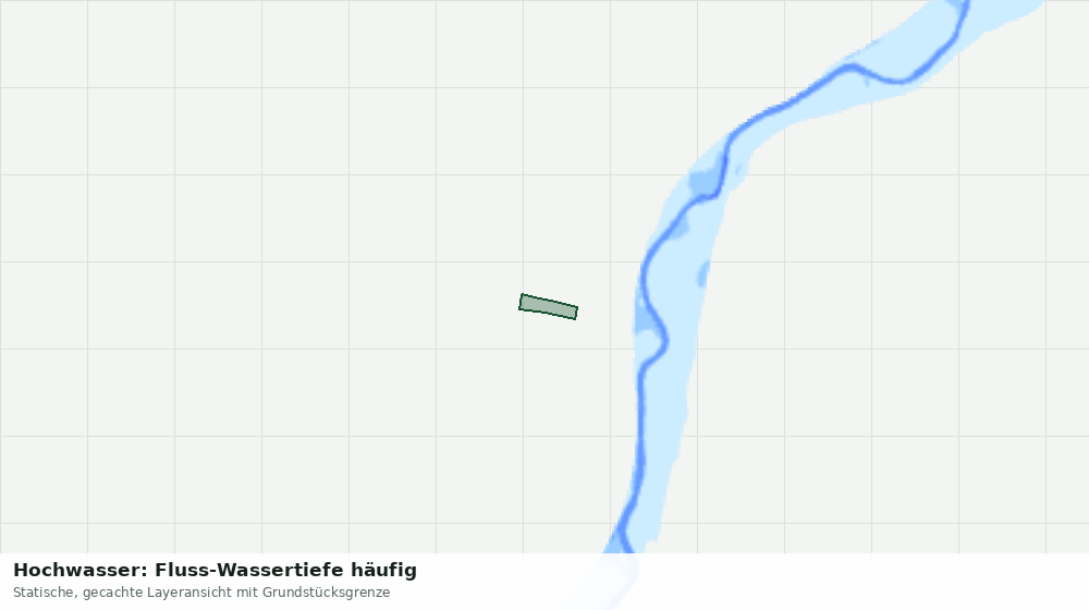 Statische Kartenansicht: Hochwasser: Fluss-Wassertiefe häufig