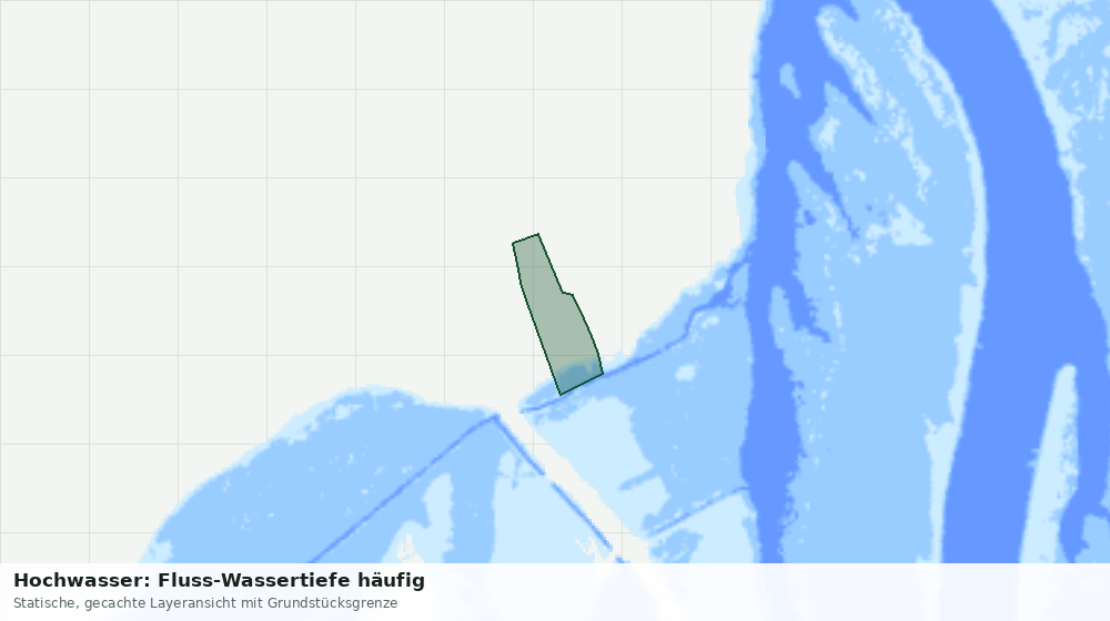 Statische Kartenansicht: Hochwasser: Fluss-Wassertiefe häufig