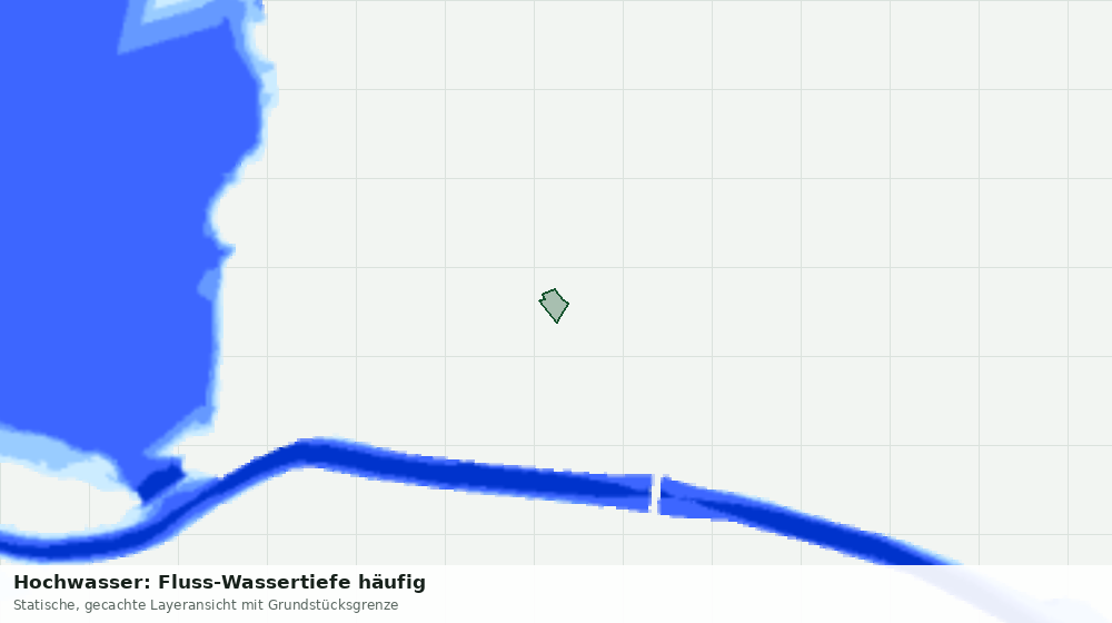 Statische Kartenansicht: Hochwasser: Fluss-Wassertiefe häufig