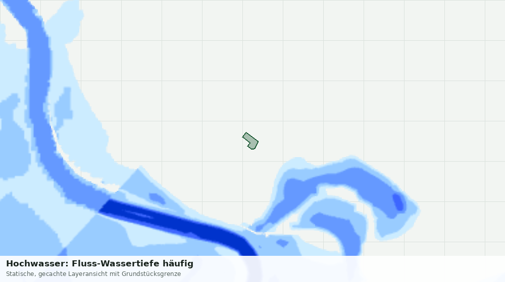 Statische Kartenansicht: Hochwasser: Fluss-Wassertiefe häufig