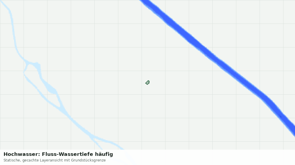 Statische Kartenansicht: Hochwasser: Fluss-Wassertiefe häufig