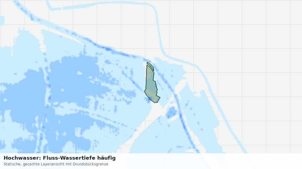 Statische Kartenansicht: Hochwasser: Fluss-Wassertiefe häufig