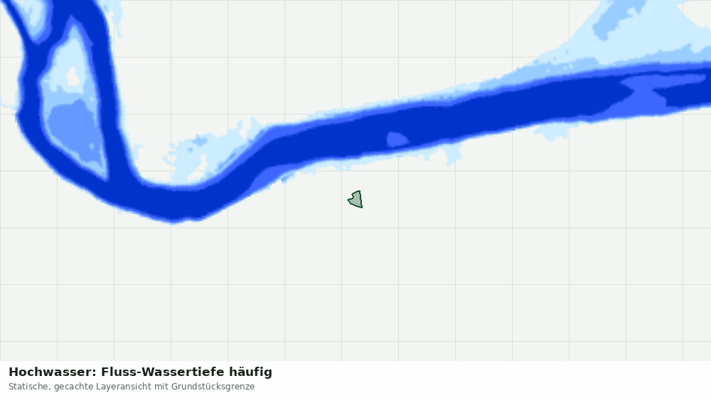 Statische Kartenansicht: Hochwasser: Fluss-Wassertiefe häufig