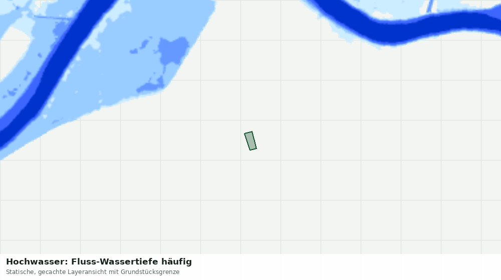 Statische Kartenansicht: Hochwasser: Fluss-Wassertiefe häufig