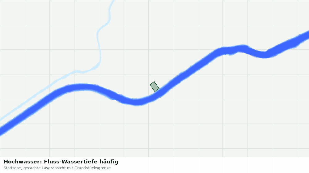 Statische Kartenansicht: Hochwasser: Fluss-Wassertiefe häufig