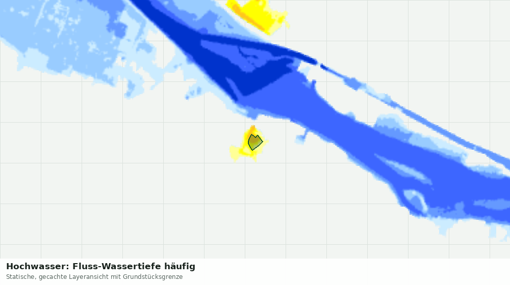 Statische Kartenansicht: Hochwasser: Fluss-Wassertiefe häufig