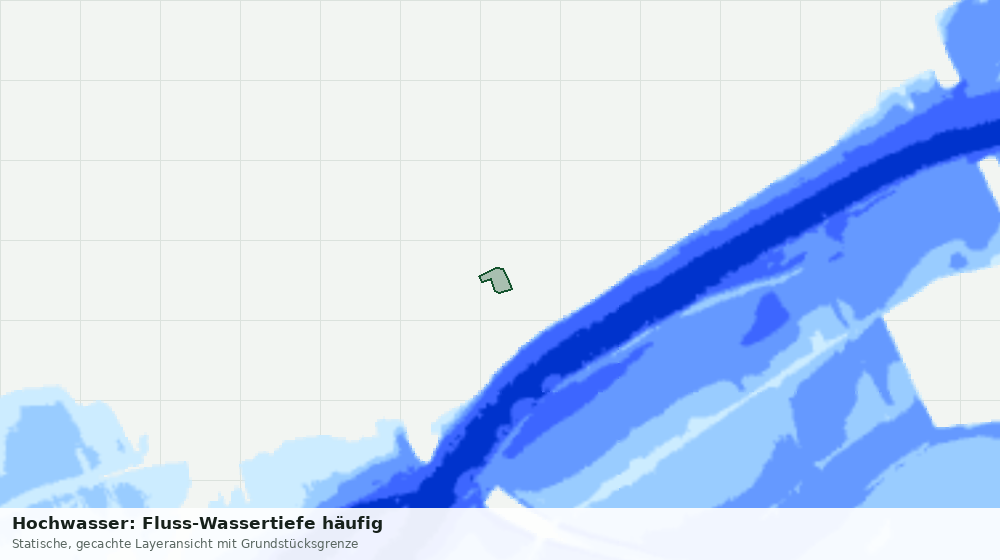 Statische Kartenansicht: Hochwasser: Fluss-Wassertiefe häufig