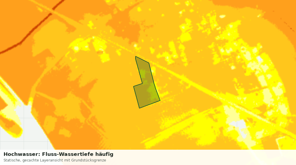 Statische Kartenansicht: Hochwasser: Fluss-Wassertiefe häufig