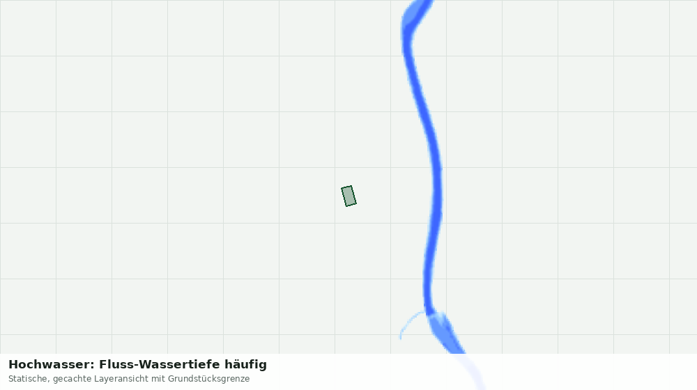 Statische Kartenansicht: Hochwasser: Fluss-Wassertiefe häufig