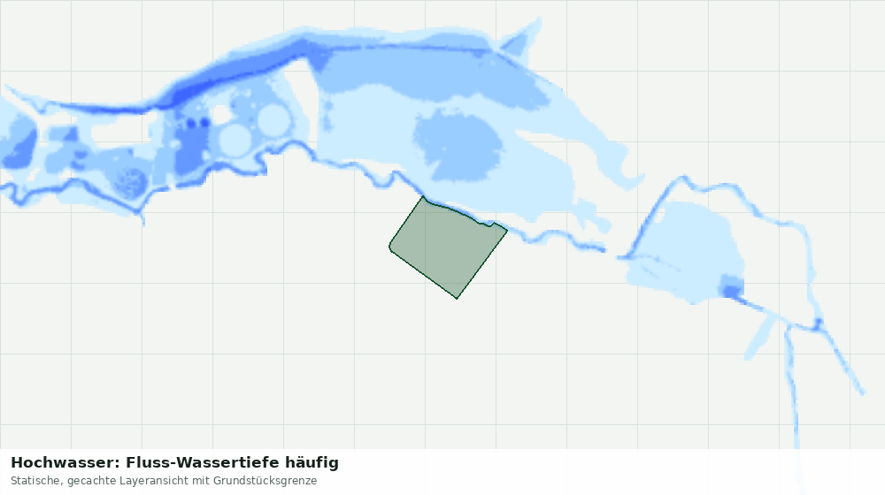 Statische Kartenansicht: Hochwasser: Fluss-Wassertiefe häufig