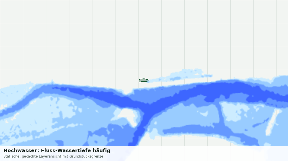 Statische Kartenansicht: Hochwasser: Fluss-Wassertiefe häufig