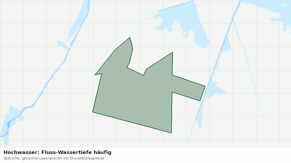 Statische Kartenansicht: Hochwasser: Fluss-Wassertiefe häufig