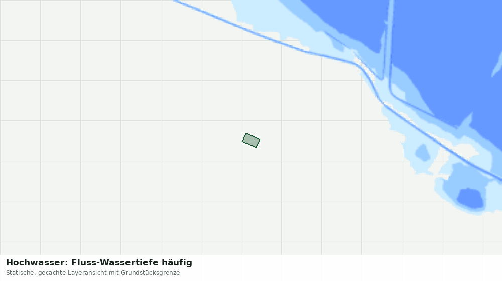 Statische Kartenansicht: Hochwasser: Fluss-Wassertiefe häufig