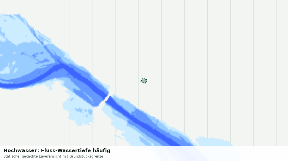 Statische Kartenansicht: Hochwasser: Fluss-Wassertiefe häufig