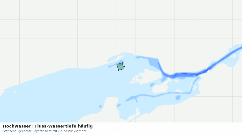 Statische Kartenansicht: Hochwasser: Fluss-Wassertiefe häufig