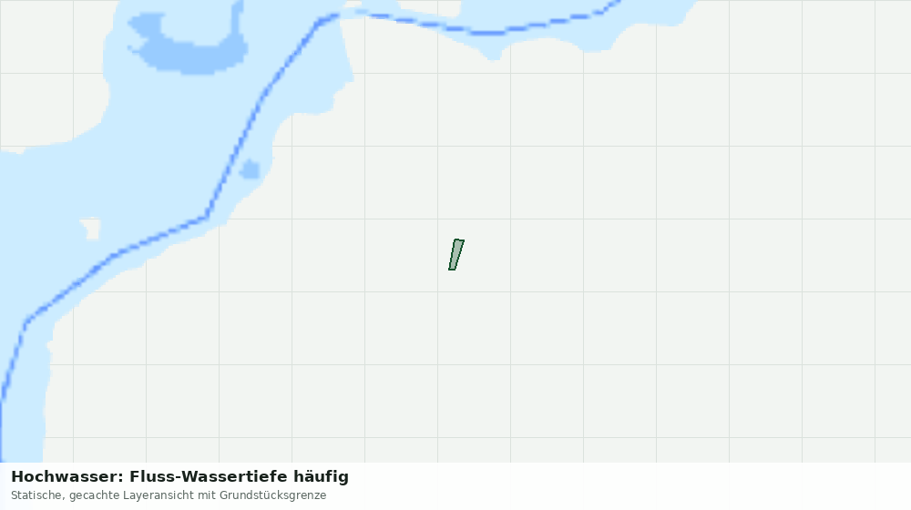 Statische Kartenansicht: Hochwasser: Fluss-Wassertiefe häufig