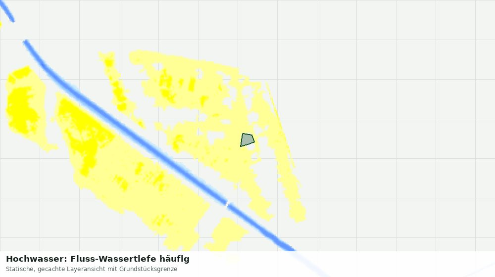 Statische Kartenansicht: Hochwasser: Fluss-Wassertiefe häufig