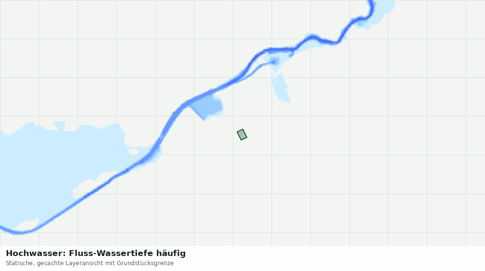 Statische Kartenansicht: Hochwasser: Fluss-Wassertiefe häufig