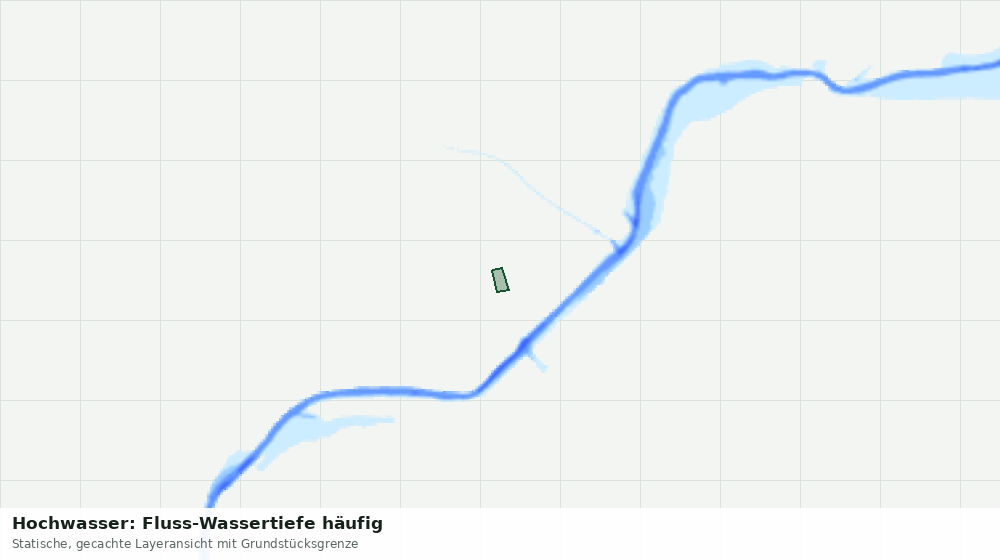 Statische Kartenansicht: Hochwasser: Fluss-Wassertiefe häufig