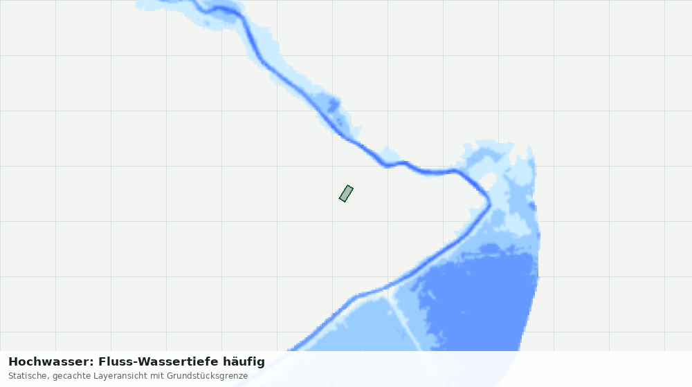 Statische Kartenansicht: Hochwasser: Fluss-Wassertiefe häufig