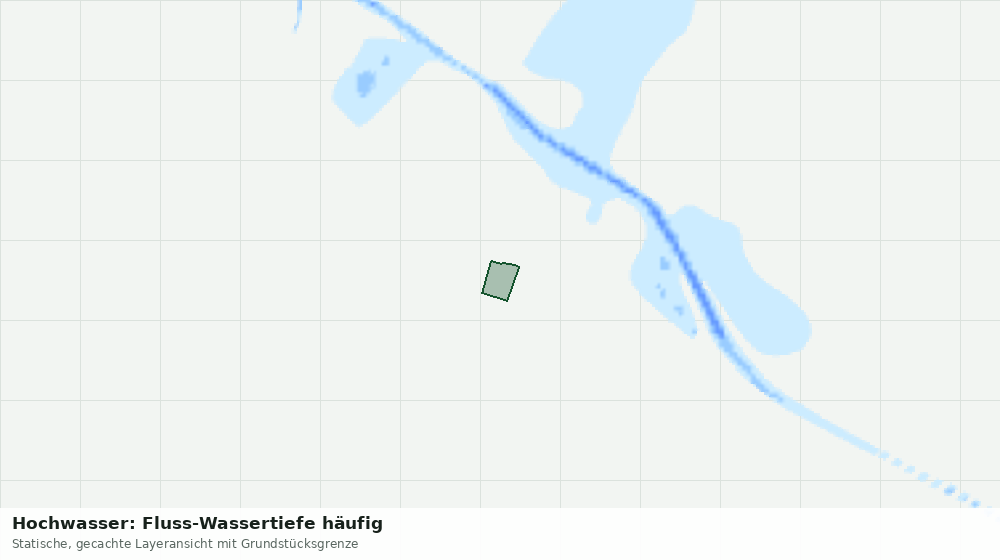 Statische Kartenansicht: Hochwasser: Fluss-Wassertiefe häufig