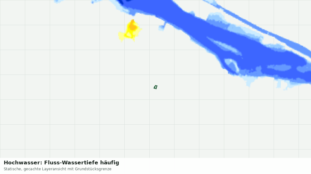 Statische Kartenansicht: Hochwasser: Fluss-Wassertiefe häufig