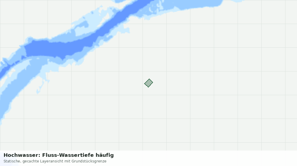 Statische Kartenansicht: Hochwasser: Fluss-Wassertiefe häufig