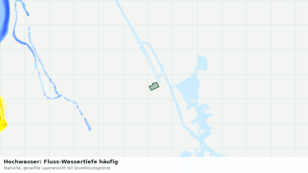 Statische Kartenansicht: Hochwasser: Fluss-Wassertiefe häufig
