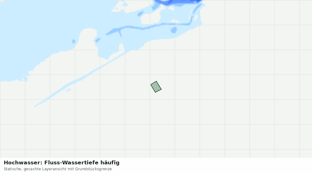 Statische Kartenansicht: Hochwasser: Fluss-Wassertiefe häufig