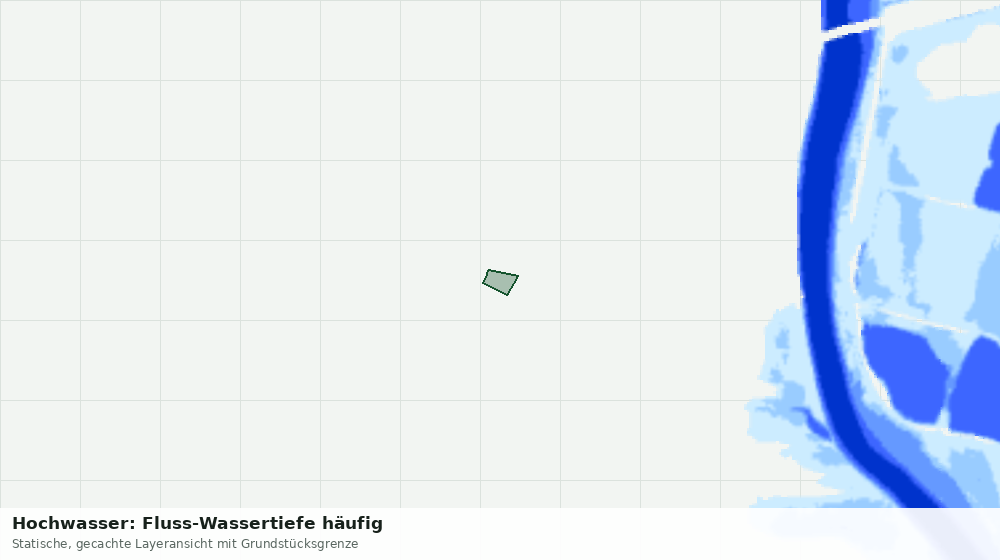 Statische Kartenansicht: Hochwasser: Fluss-Wassertiefe häufig