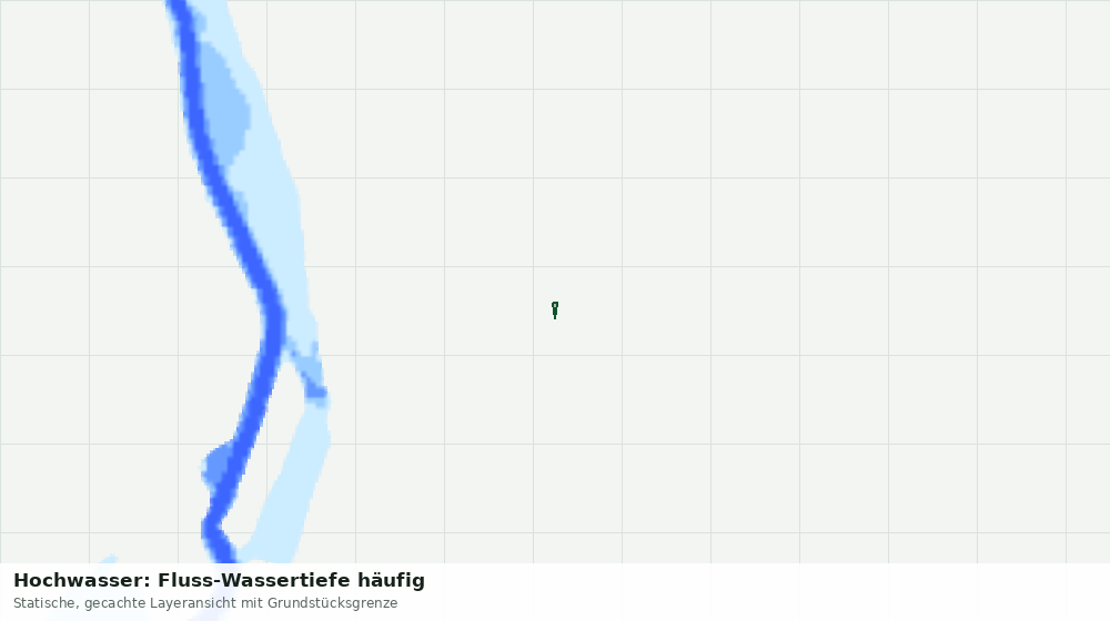 Statische Kartenansicht: Hochwasser: Fluss-Wassertiefe häufig