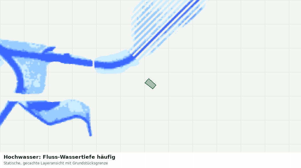 Statische Kartenansicht: Hochwasser: Fluss-Wassertiefe häufig