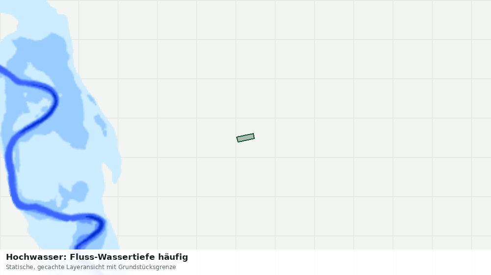 Statische Kartenansicht: Hochwasser: Fluss-Wassertiefe häufig