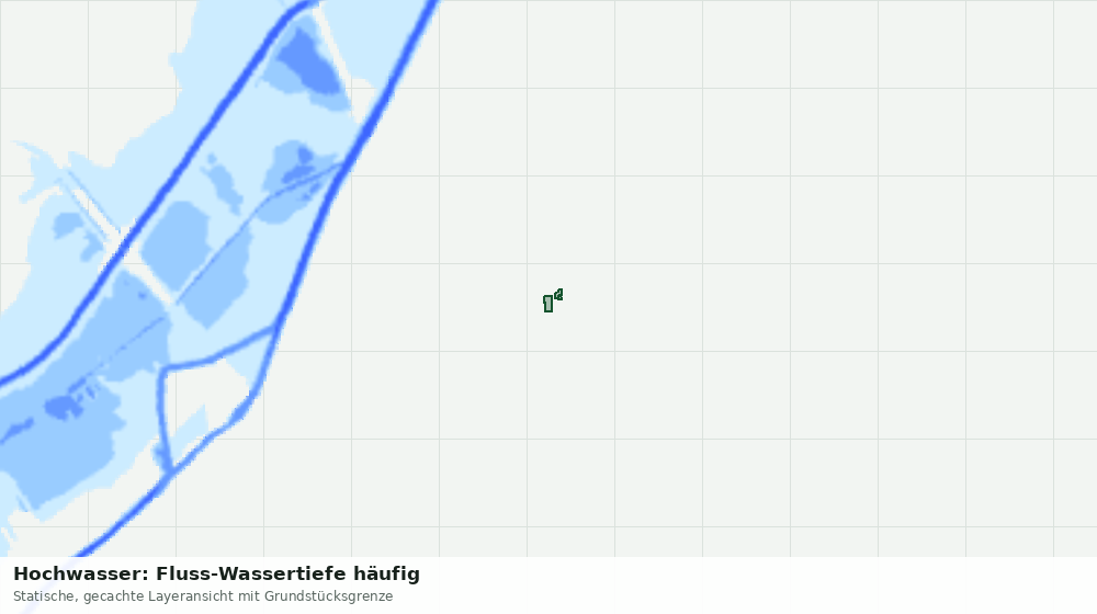 Statische Kartenansicht: Hochwasser: Fluss-Wassertiefe häufig