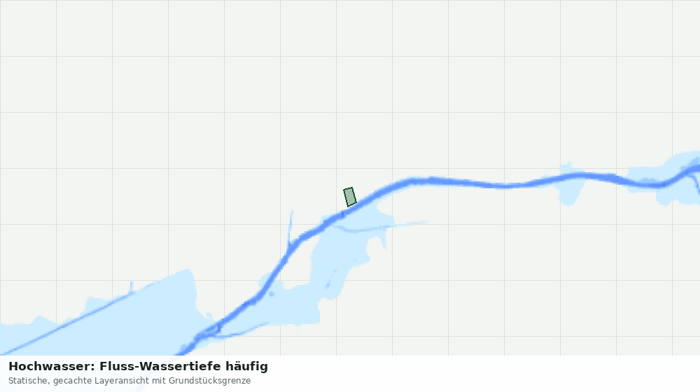 Statische Kartenansicht: Hochwasser: Fluss-Wassertiefe häufig