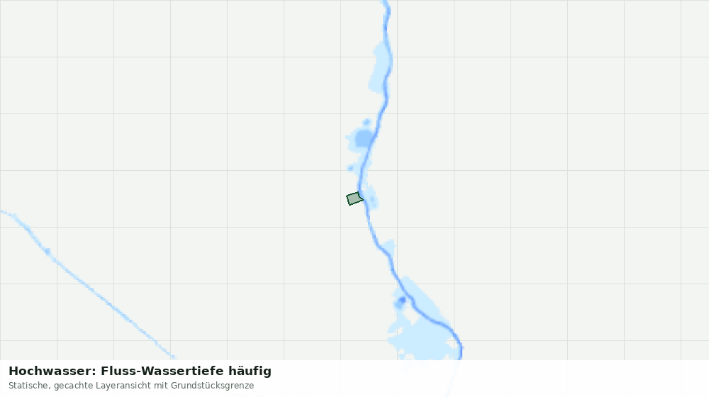 Statische Kartenansicht: Hochwasser: Fluss-Wassertiefe häufig