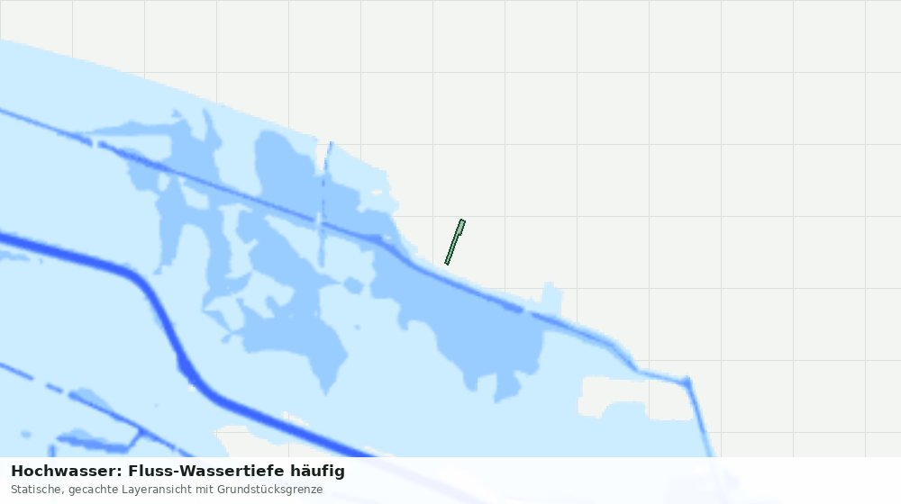 Statische Kartenansicht: Hochwasser: Fluss-Wassertiefe häufig