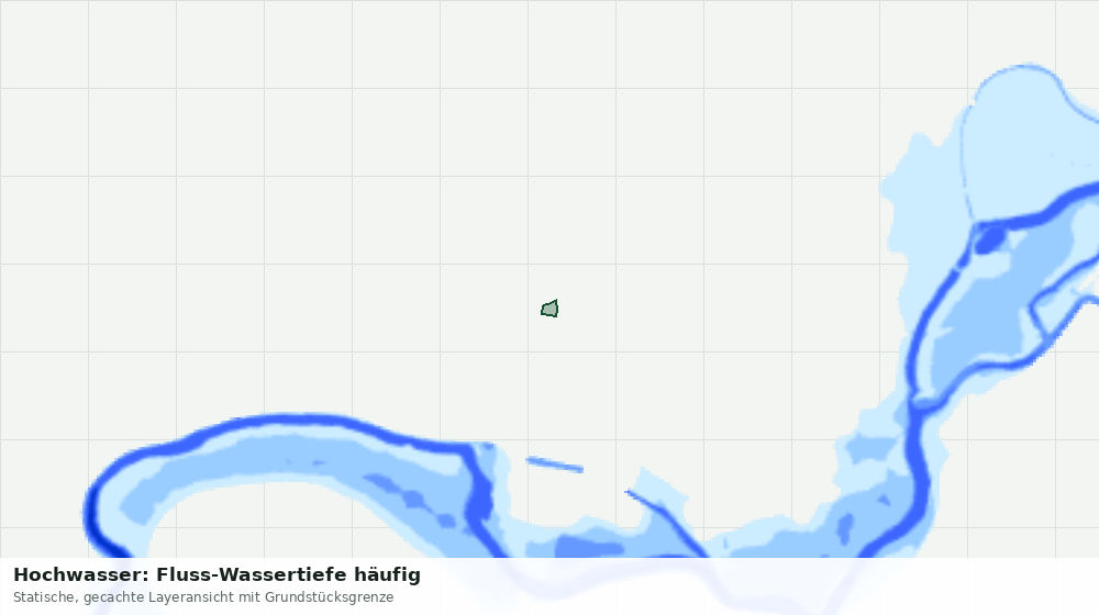 Statische Kartenansicht: Hochwasser: Fluss-Wassertiefe häufig