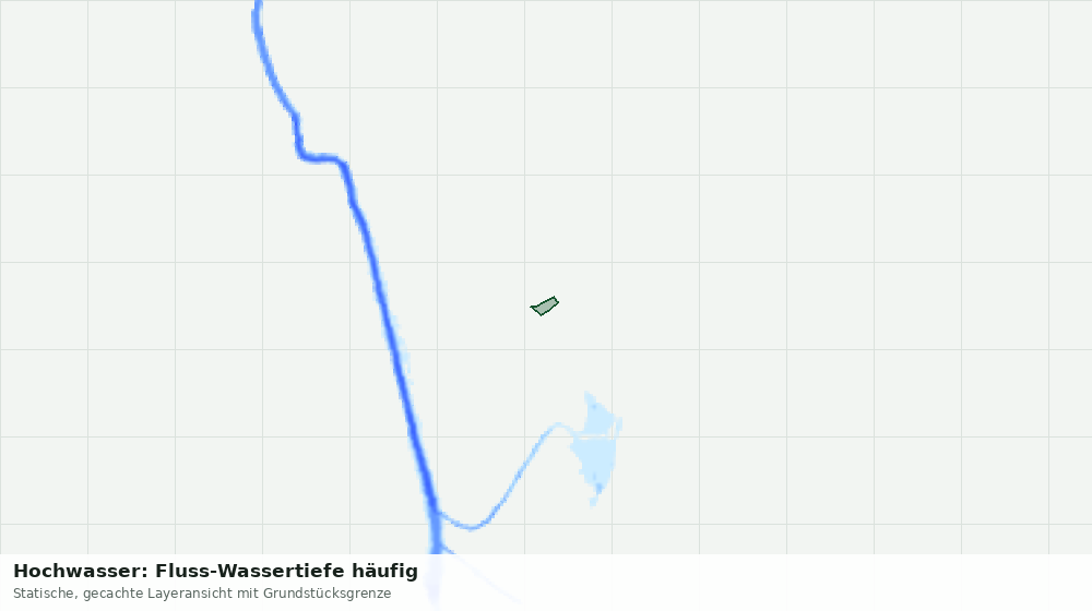 Statische Kartenansicht: Hochwasser: Fluss-Wassertiefe häufig