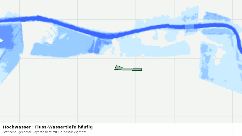 Statische Kartenansicht: Hochwasser: Fluss-Wassertiefe häufig