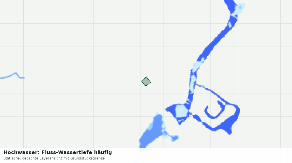 Statische Kartenansicht: Hochwasser: Fluss-Wassertiefe häufig