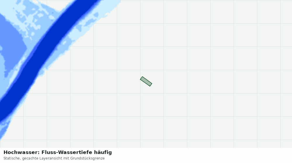 Statische Kartenansicht: Hochwasser: Fluss-Wassertiefe häufig